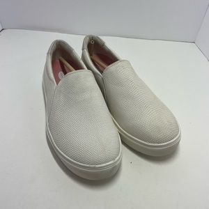 New Dr Scholls Women’s Nova Faux Leather Slip On Textured Shoes Size 10W